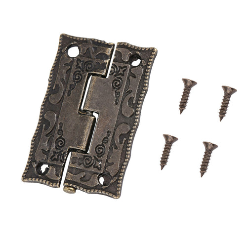 10Pcs 0°-270° Antique Bronze Cabinet Jewelry Box Hinges Door Furniture Wood Case