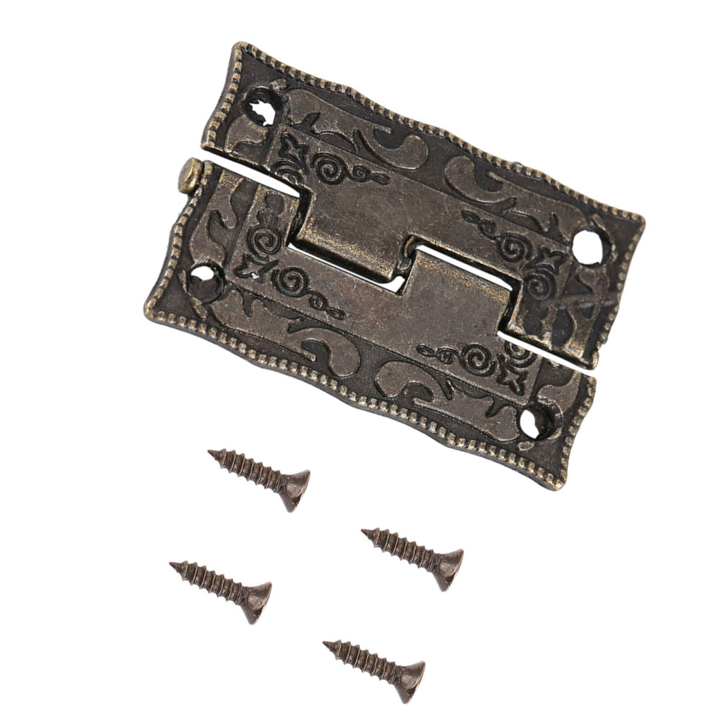 10Pcs 0°-270° Antique Bronze Cabinet Jewelry Box Hinges Door Furniture Wood Case