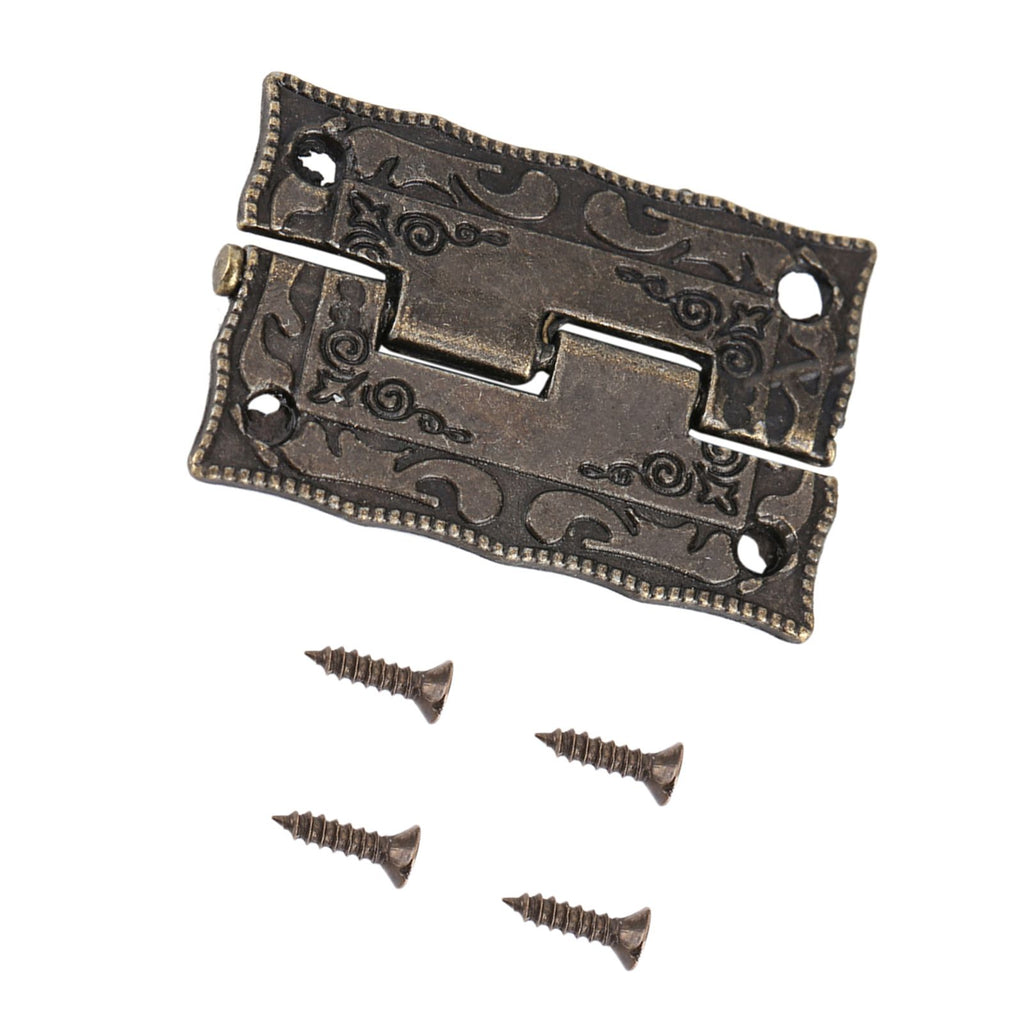 10Pcs 0°-270° Antique Bronze Cabinet Jewelry Box Hinges Door Furniture Wood Case