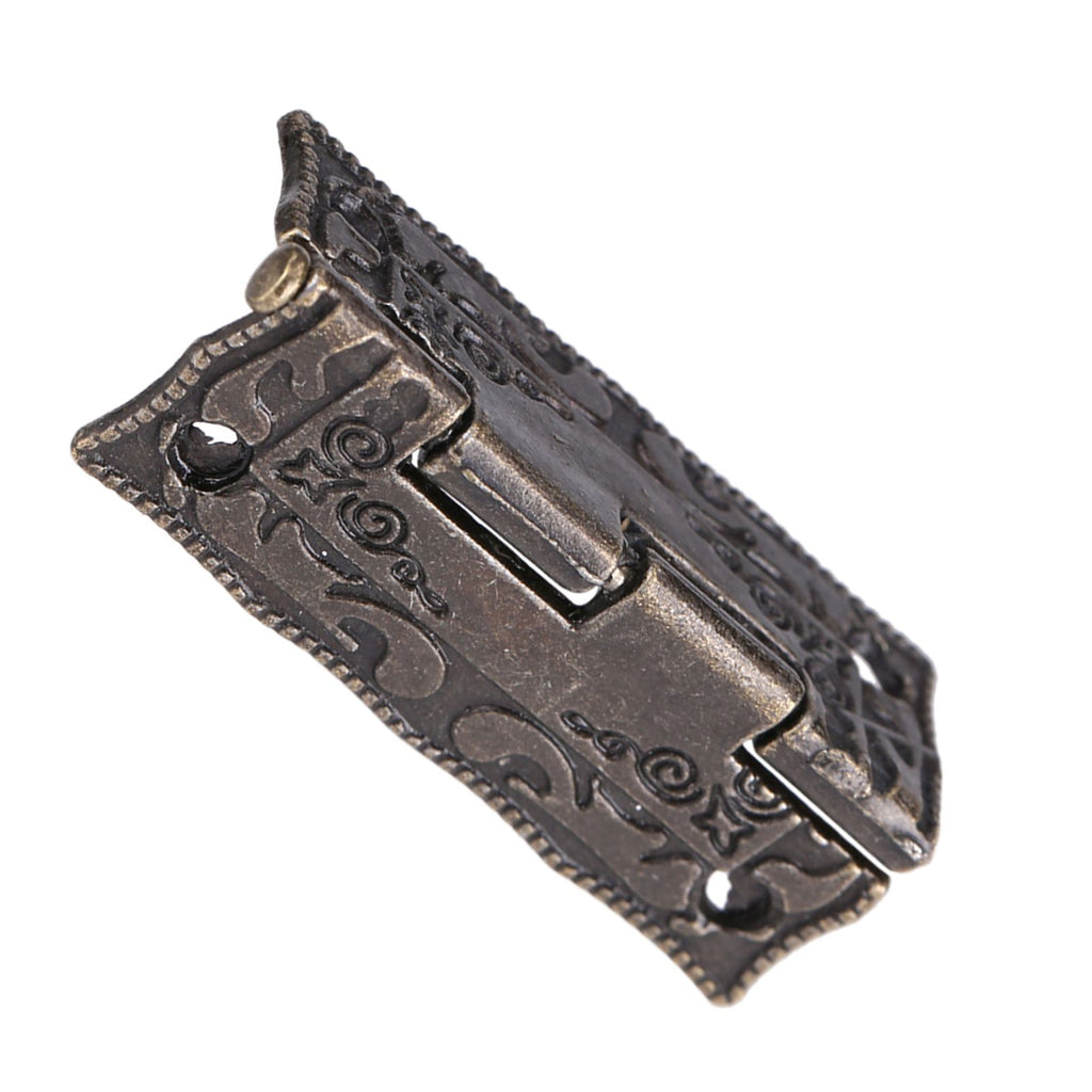 10Pcs 0°-270° Antique Bronze Cabinet Jewelry Box Hinges Door Furniture Wood Case