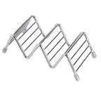 Wave Shape Stainless Steel Mexican Taco Holder Display Stand Shell Rack 2-3 Slot
