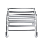 Wave Shape Stainless Steel Mexican Taco Holder Display Stand Shell Rack 2-3 Slot