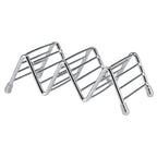 Wave Shape Stainless Steel Mexican Taco Holder Display Stand Shell Rack 2-3 Slot