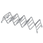 Wave Shape Stainless Steel Mexican Taco Holder Display Stand Shell Rack 4-5 Slot