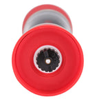 2 in 1 Double ended Manual Kitchen Salt & Pepper Mill Grinder Adjustable Ceramic Rotor Red