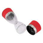 2 in 1 Double ended Manual Kitchen Salt & Pepper Mill Grinder Adjustable Ceramic Rotor Red