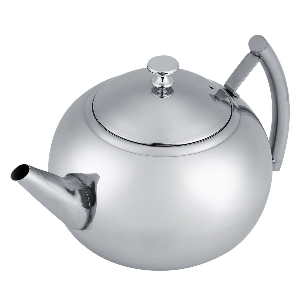 2L 201 Stainless Steel Teapot Coffee Tea Pot Kettle with Removable Infuser Filter