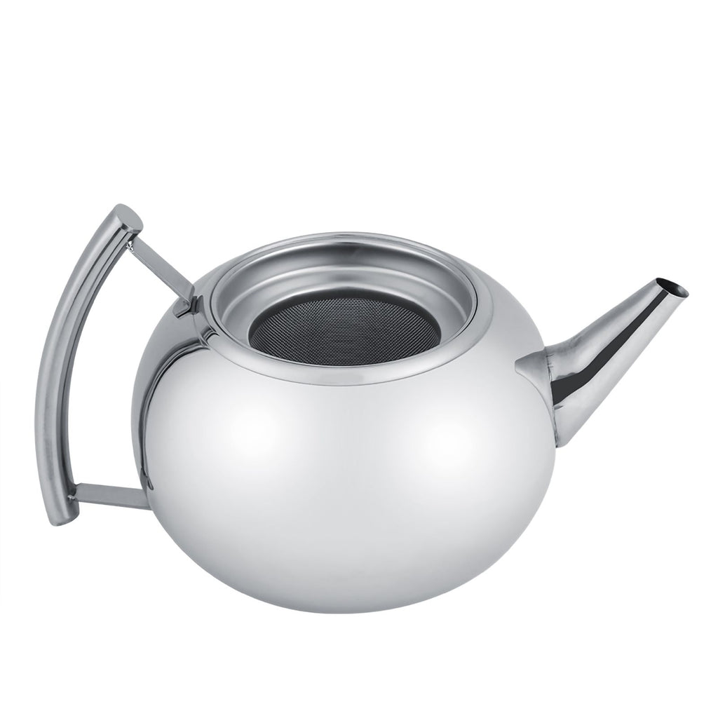 2L 201 Stainless Steel Teapot Coffee Tea Pot Kettle with Removable Infuser Filter