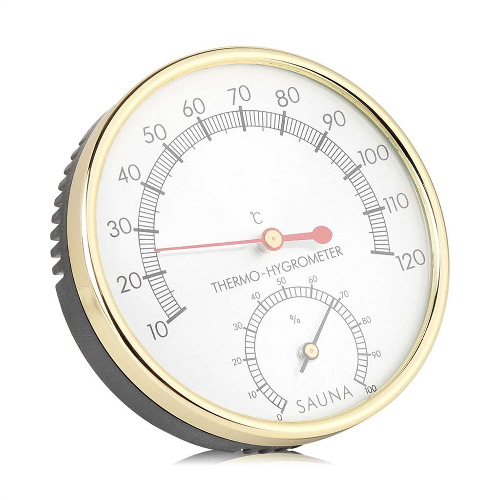 Metal Dial Indoor Thermometer Hygrometer Hygro thermometer Sauna Room Accessory