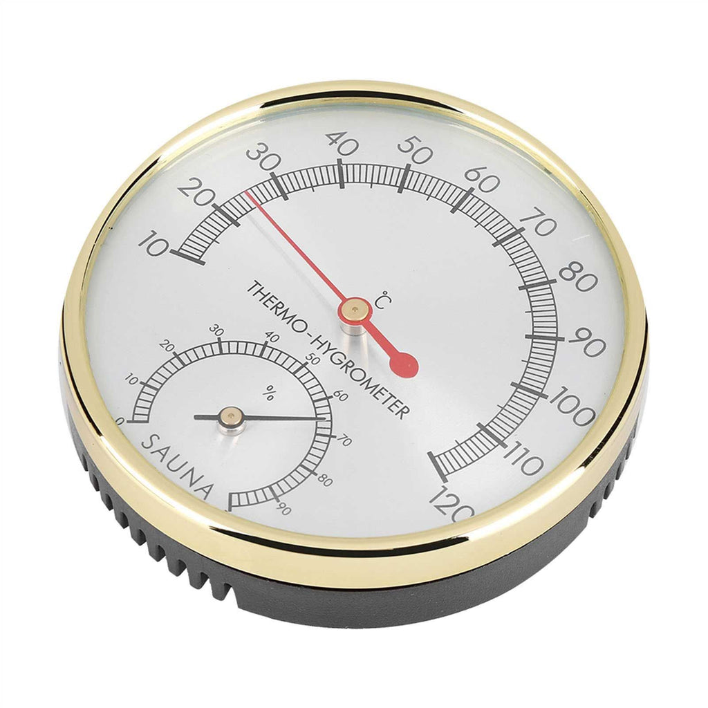 Metal Dial Indoor Thermometer Hygrometer Hygro thermometer Sauna Room Accessory