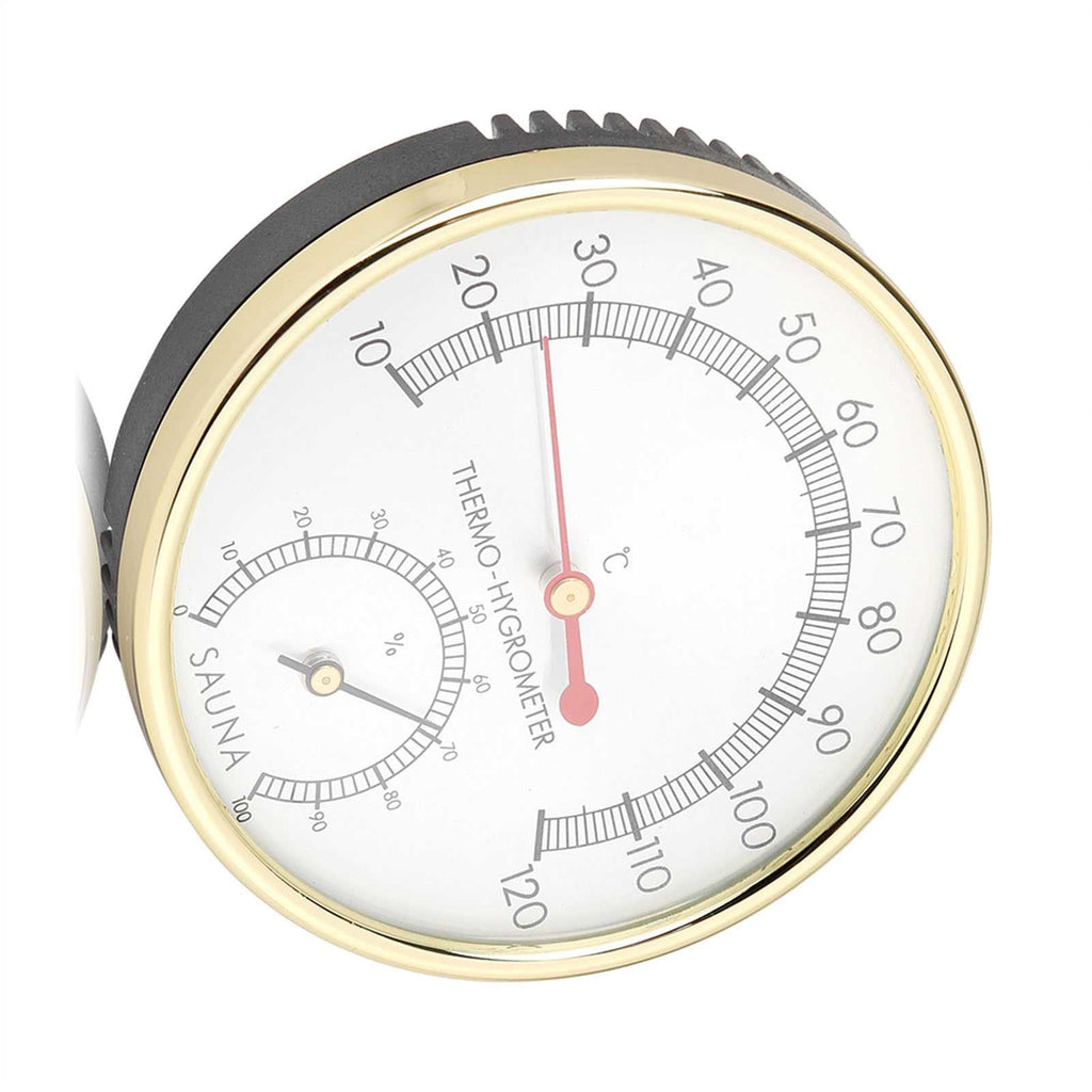 Metal Dial Indoor Thermometer Hygrometer Hygro thermometer Sauna Room Accessory