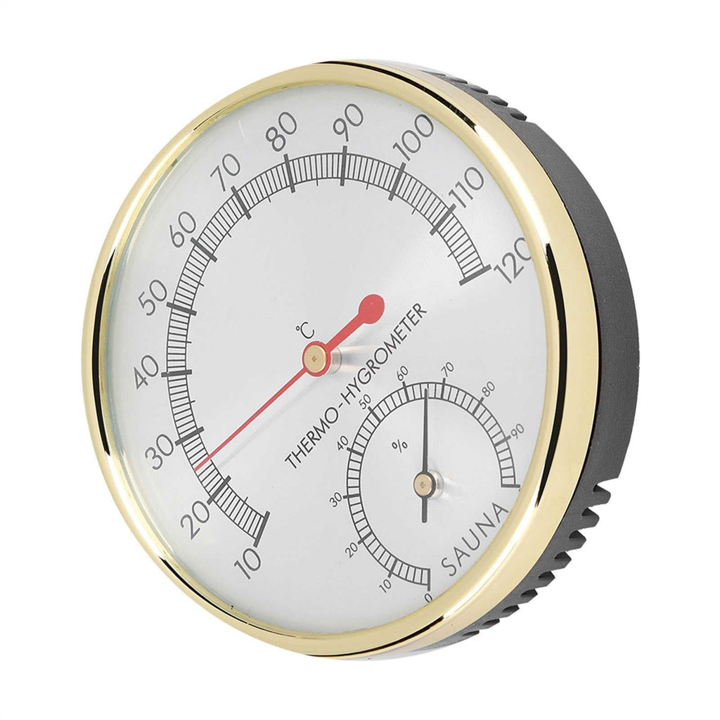 Metal Dial Indoor Thermometer Hygrometer Hygro thermometer Sauna Room Accessory