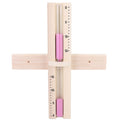 15 Minutes Sauna Room Sand Clock Glass Timer WallMounted Wooden Hourglass with Pink Sands