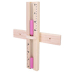 15 Minutes Sauna Room Sand Clock Glass Timer WallMounted Wooden Hourglass with Pink Sands