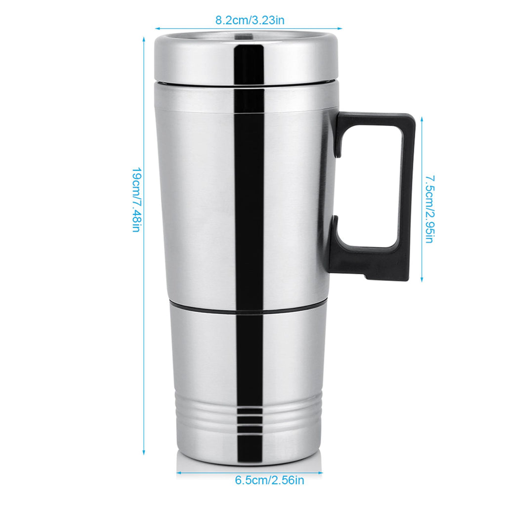 12V/24V 300ml Car Electric Coffee Tea Water Mug Vehicle Heating Drinking Cup Bottle 24V