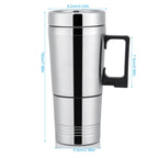 12V/24V 300ml Car Electric Coffee Tea Water Mug Vehicle Heating Drinking Cup Bottle 24V