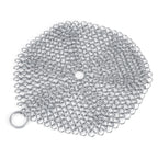 Stainless Steel Chainmail Scrubber Rust Proof Scraper Cleaner for Cast Iron Pan Pot Cookware