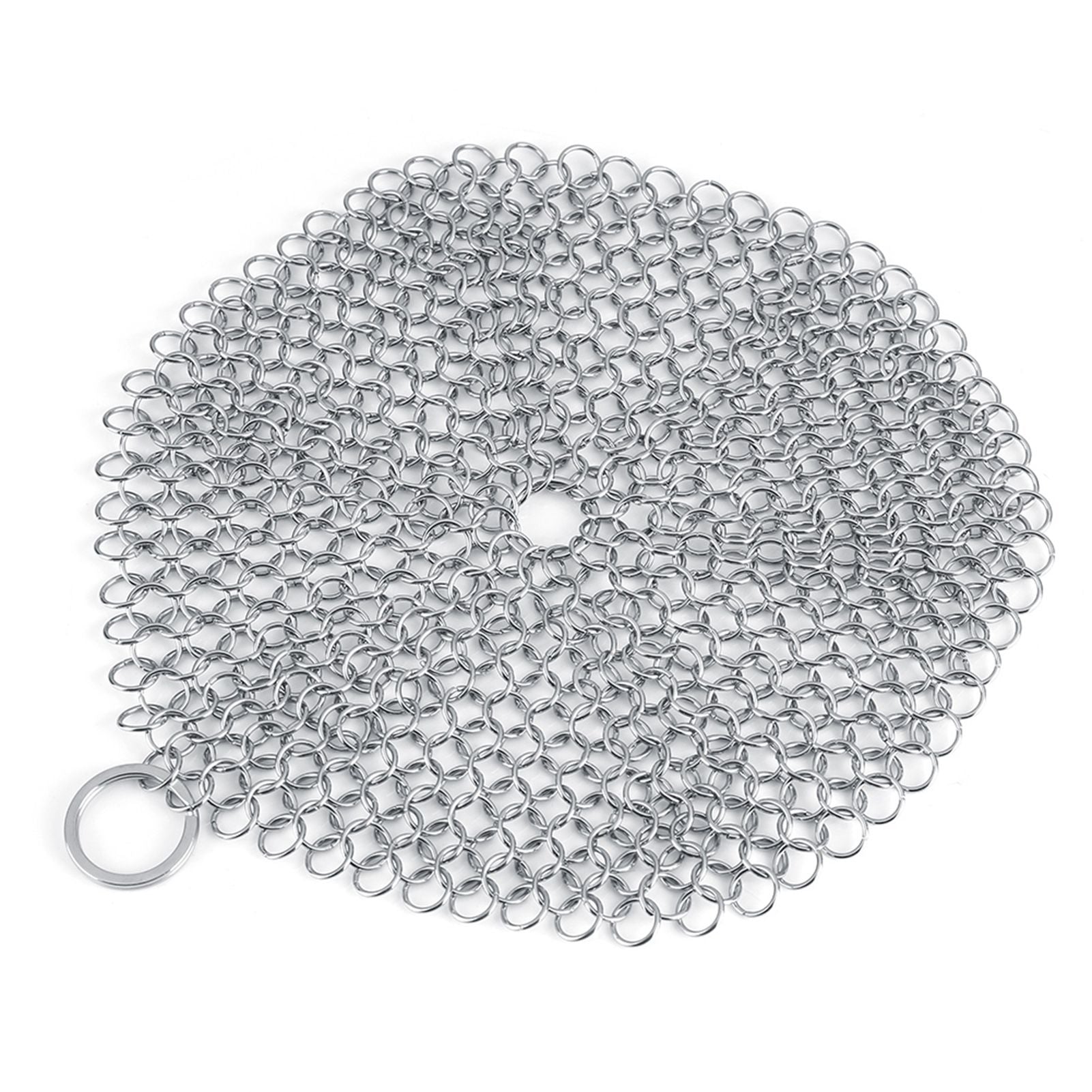 Stainless Steel Chainmail Scrubber Rust Proof Scraper Cleaner for Cast Iron Pan Pot Cookware