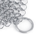 Stainless Steel Chainmail Scrubber Rust Proof Scraper Cleaner for Cast Iron Pan Pot Cookware