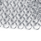 Stainless Steel Chainmail Scrubber Rust Proof Scraper Cleaner for Cast Iron Pan Pot Cookware