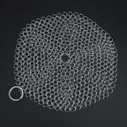 Stainless Steel Chainmail Scrubber Rust Proof Scraper Cleaner for Cast Iron Pan Pot Cookware