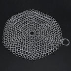 Stainless Steel Chainmail Scrubber Rust Proof Scraper Cleaner for Cast Iron Pan Pot Cookware