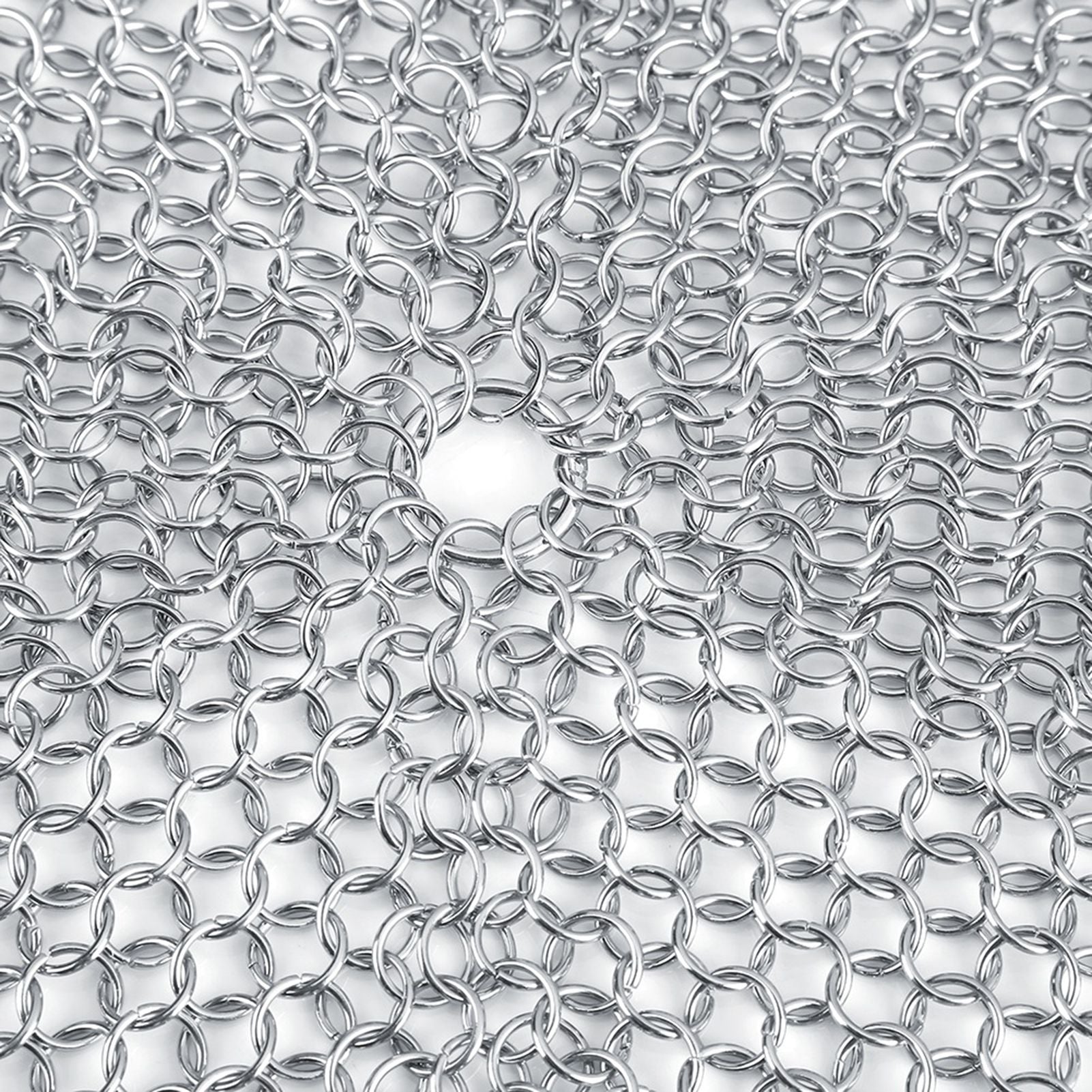 Stainless Steel Chainmail Scrubber Rust Proof Scraper Cleaner for Cast Iron Pan Pot Cookware
