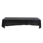 145x320cm Rectangle Tablecloth Table Cover Stain resistant Banquet Wedding Party Decor Black