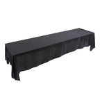 145x320cm Rectangle Tablecloth Table Cover Stain resistant Banquet Wedding Party Decor Black