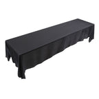 145x320cm Rectangle Tablecloth Table Cover Stain resistant Banquet Wedding Party Decor Black