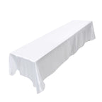 145x320cm Rectangle Tablecloth Table Cover Stain resistant Banquet Wedding Party Decor White