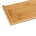 Bamboo Tea Tray Cup Plate Food Dessert Serving Tray Kung Fu Tea Accessory