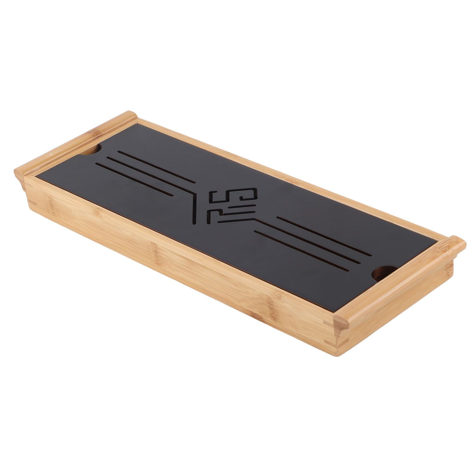 Bamboo Tea Tray Cup Plate Traditional Chinese Style Serving Tray Kung Fu Tea Accessory