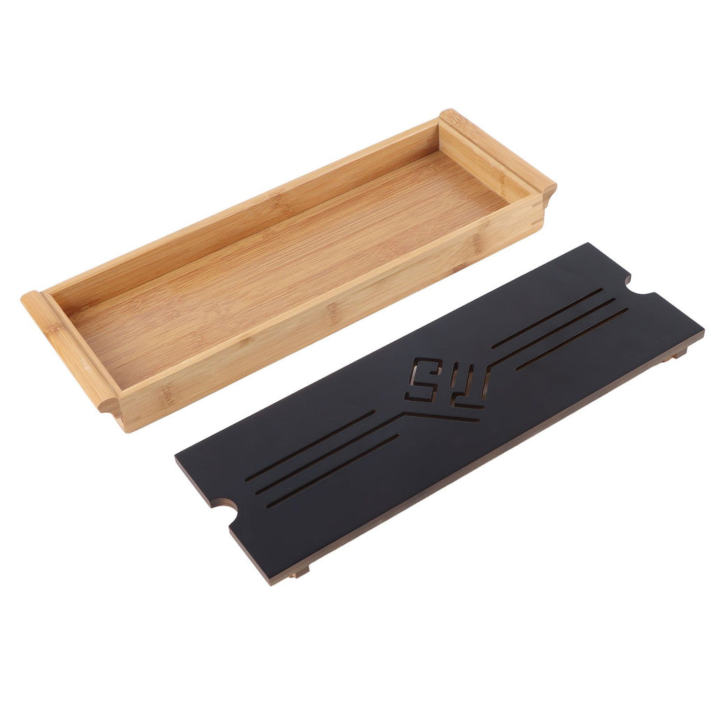 Bamboo Tea Tray Cup Plate Traditional Chinese Style Serving Tray Kung Fu Tea Accessory