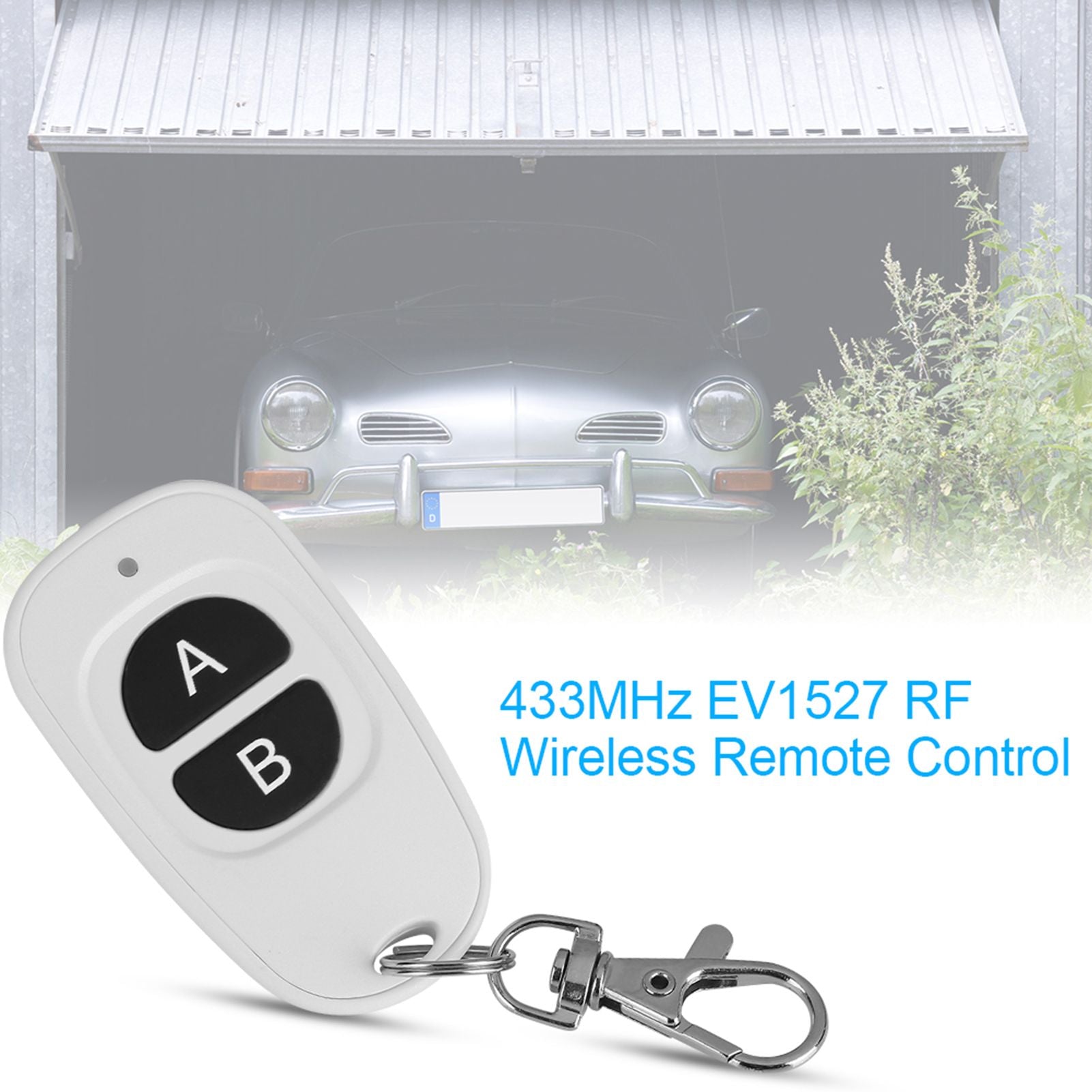 433MHz EV1527 1~4 Channel RF Wireless Remote Control Transmitter for Easy Control 2 Buttons