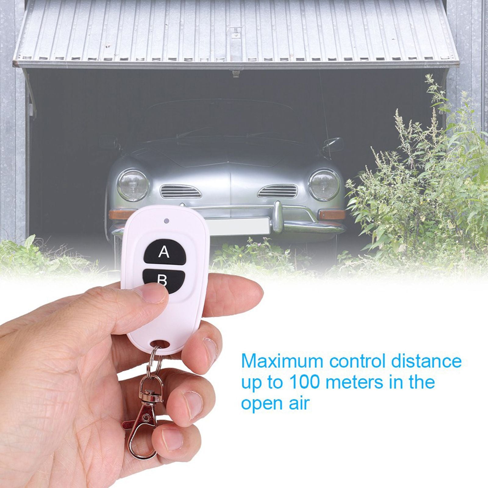 433MHz EV1527 1~4 Channel RF Wireless Remote Control Transmitter for Easy Control 2 Buttons
