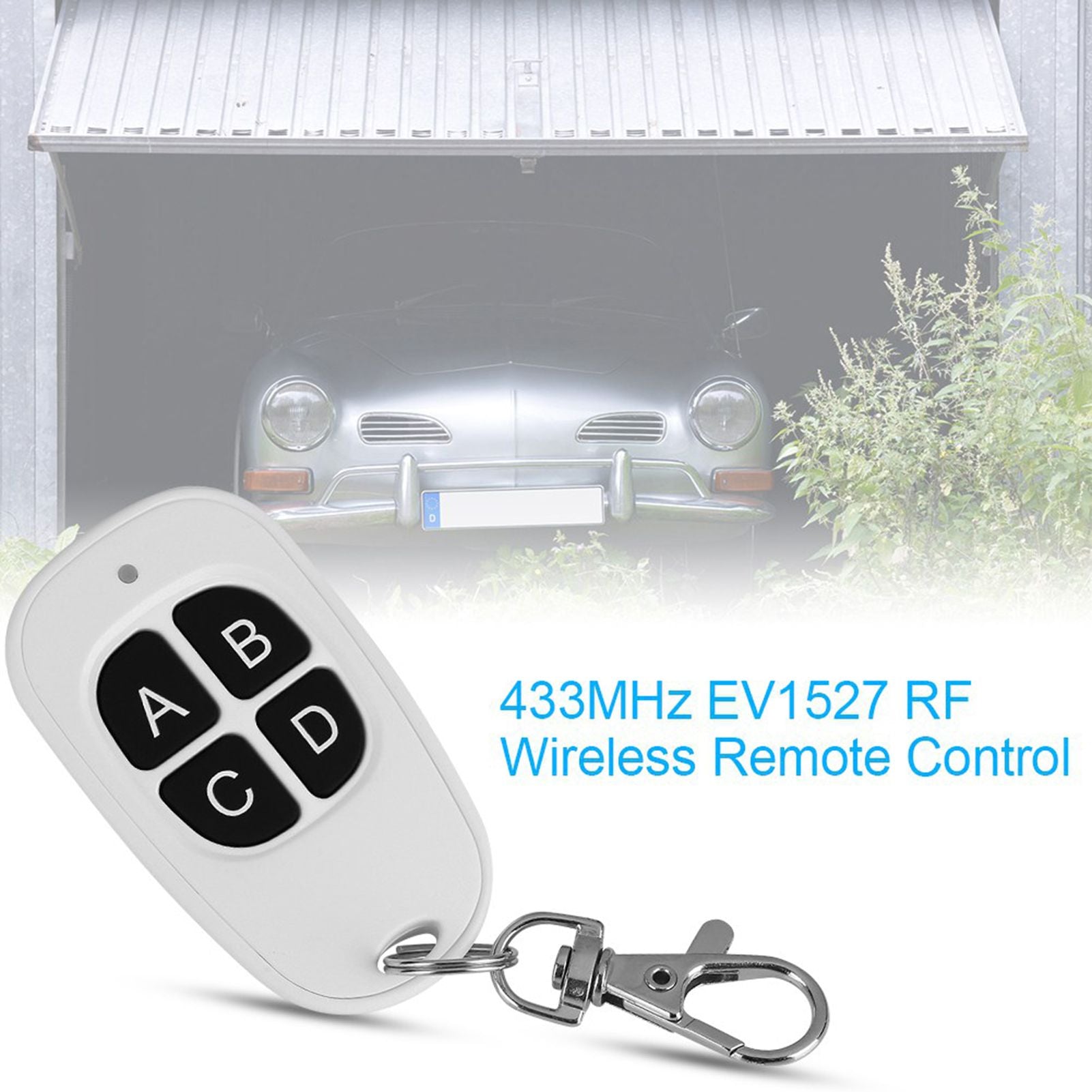 433MHz EV1527 1~4 Channel RF Wireless Remote Control Transmitter for Easy Control 4 Buttons