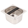 Stainless Steel Espresso Knock Box Container with Rubber Bar for Coffee Machine S