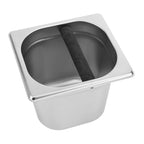 Stainless Steel Espresso Knock Box Container with Rubber Bar for Coffee Machine L