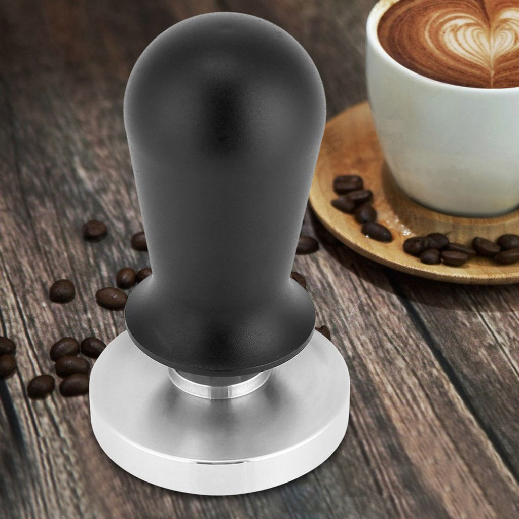 58mm/51mm Stainless Steel Coffee Tamper Flat Base Espresso Beans Press Tool 58mm