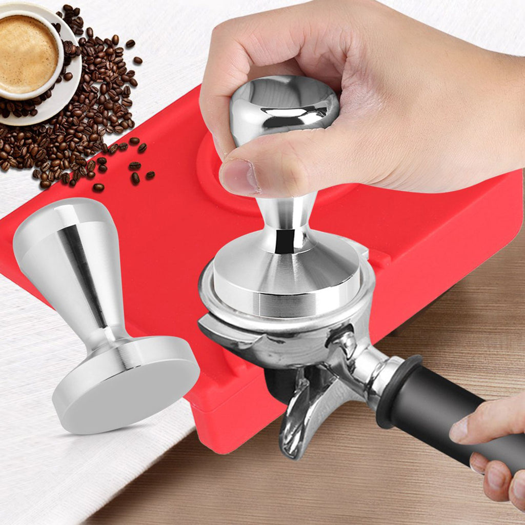 57.5mm/49mm Stainless Steel Coffee Tamper Flat Base Espresso Beans Press Tool 57.5mm