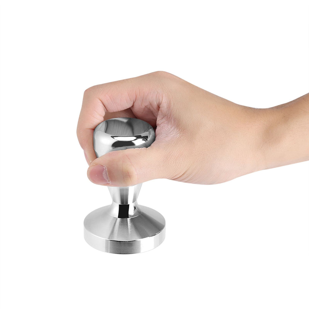 57.5mm/49mm Stainless Steel Coffee Tamper Flat Base Espresso Beans Press Tool 49mm