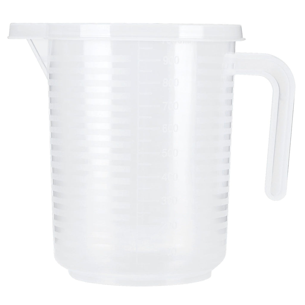 500ml/1000ml Clear Plastic Measuring Cups with Lid Kitchen Cooking Baking Accessaries 1000ml