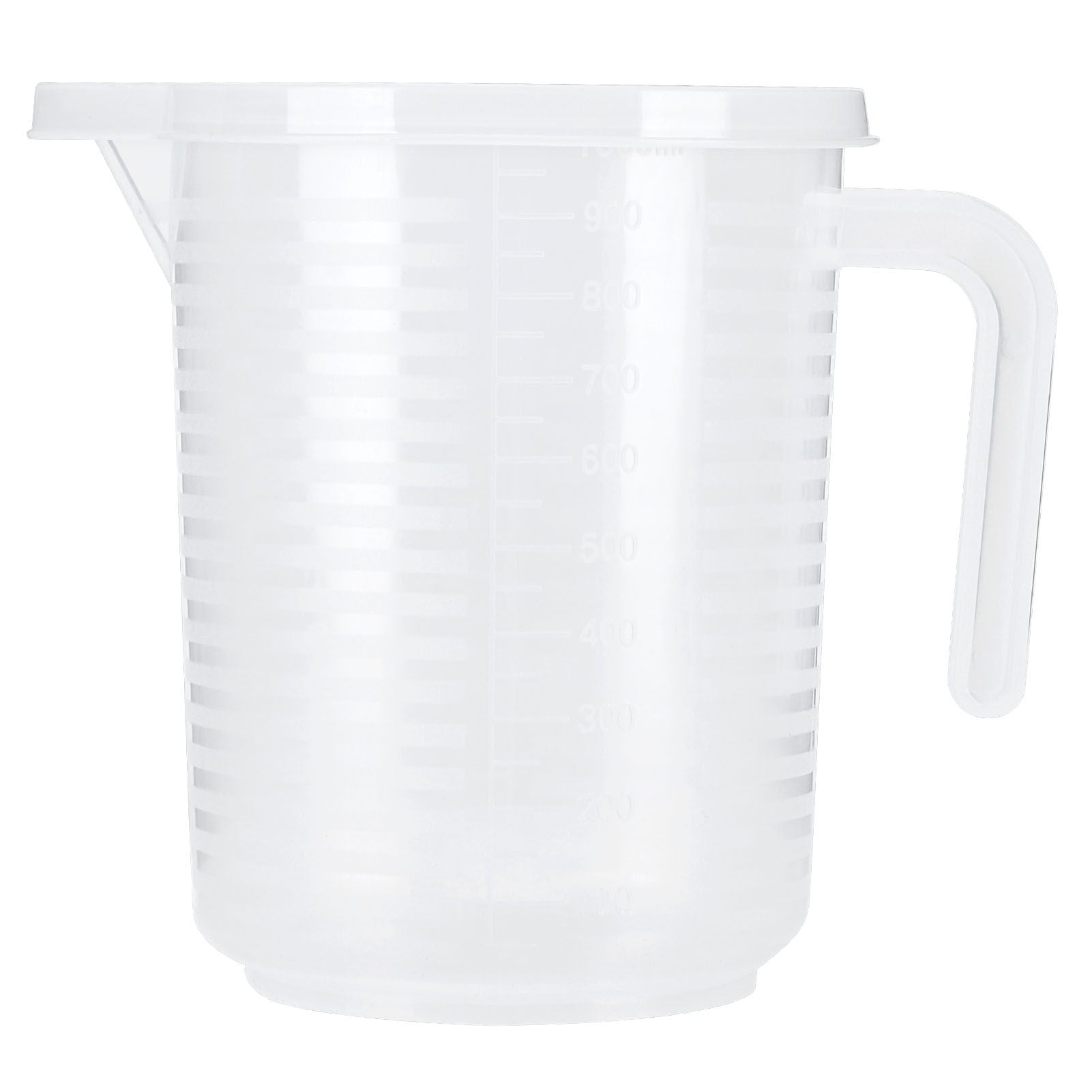 500ml/1000ml Clear Plastic Measuring Cups with Lid Kitchen Cooking Baking Accessaries 1000ml