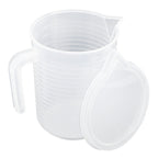 500ml/1000ml Clear Plastic Measuring Cups with Lid Kitchen Cooking Baking Accessaries 1000ml