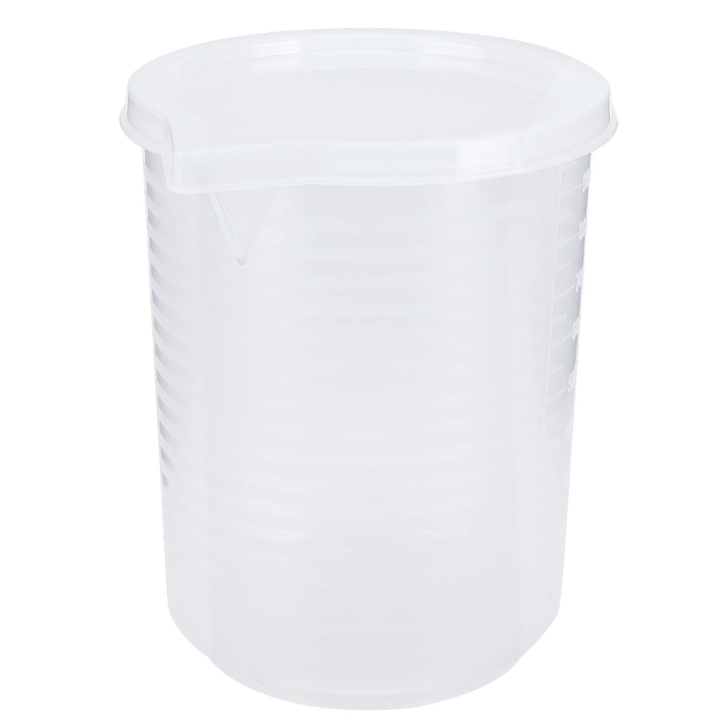 500ml/1000ml Clear Plastic Measuring Cups with Lid Kitchen Cooking Baking Accessaries 1000ml