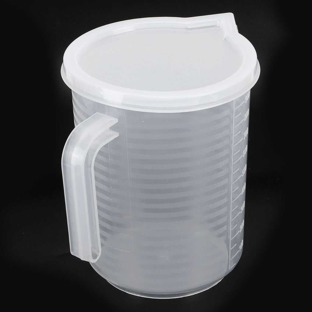 500ml/1000ml Clear Plastic Measuring Cups with Lid Kitchen Cooking Baking Accessaries 1000ml