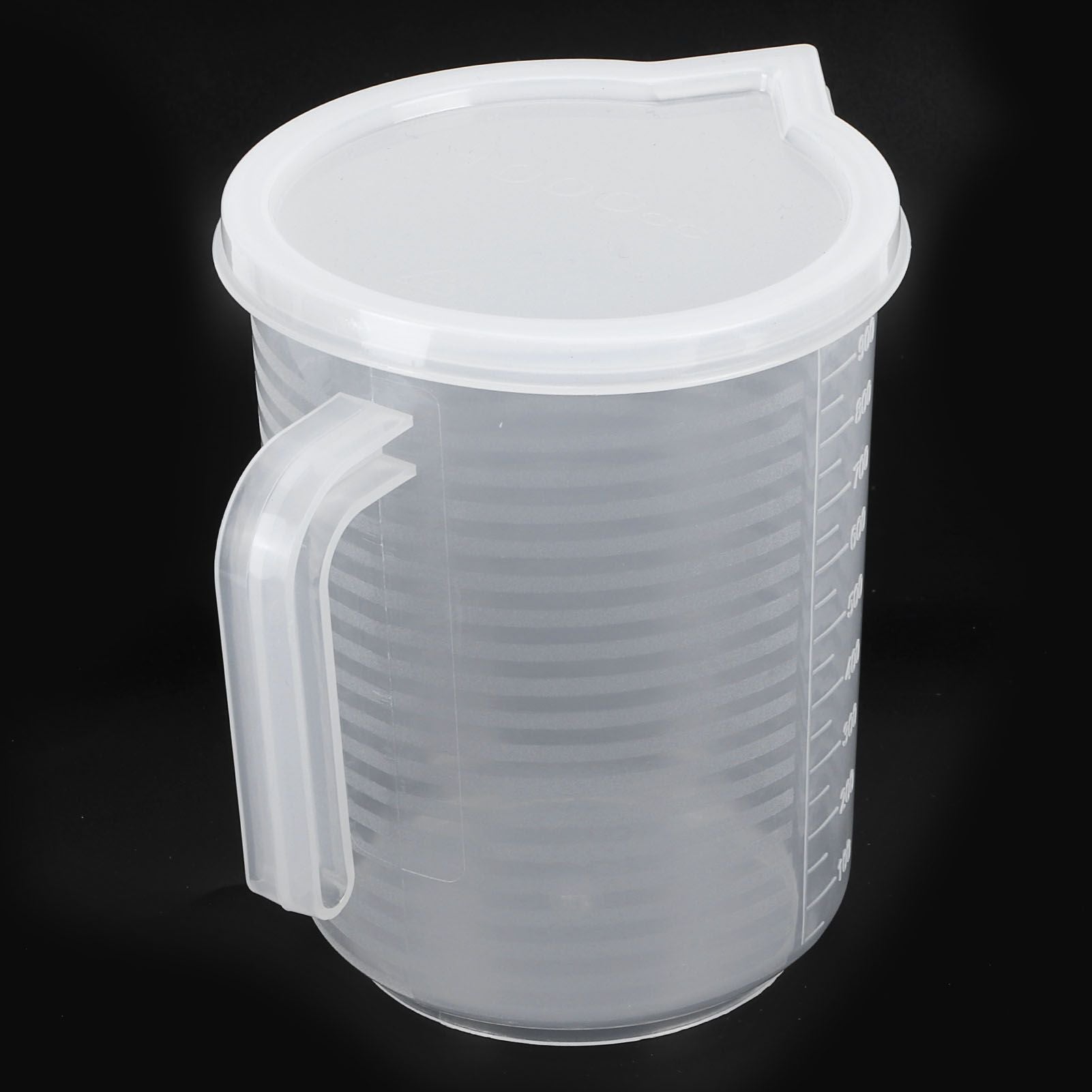 500ml/1000ml Clear Plastic Measuring Cups with Lid Kitchen Cooking Baking Accessaries 1000ml