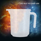 500ml/1000ml Clear Plastic Measuring Cups with Lid Kitchen Cooking Baking Accessaries 1000ml