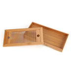 Bamboo Tea Tray Chinese Gongfu Tea Mini Serving Table for Teahouse Home Office